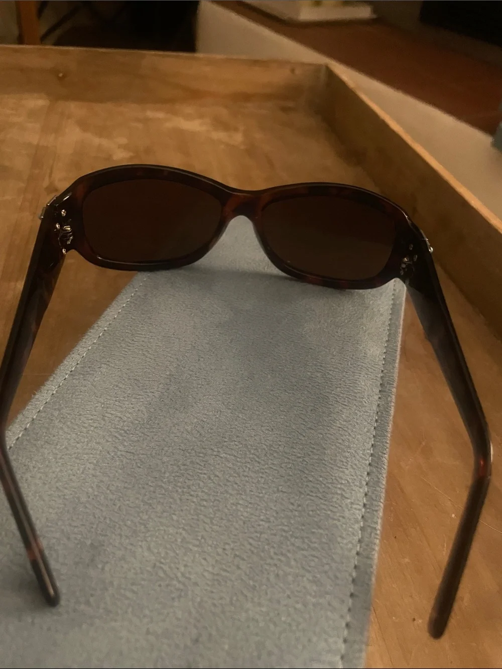 Women’s Valentino Style Tortoiseshell Sunglasses Turquoise Accent southwest